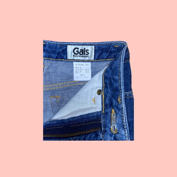 Very Rare 80s Vintage Gals from Wrangler Jean Shorts Cutoff Wrangler japan - Picture 7 of 8